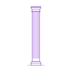 Buildings Stone Columns Roman Tuscan Straight Fluted Large Vinyl Svg File, Free Vectors File